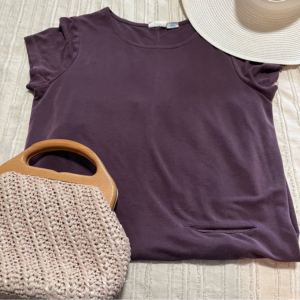 Sigrid Olsen Casual Purple Dress, Size Medium